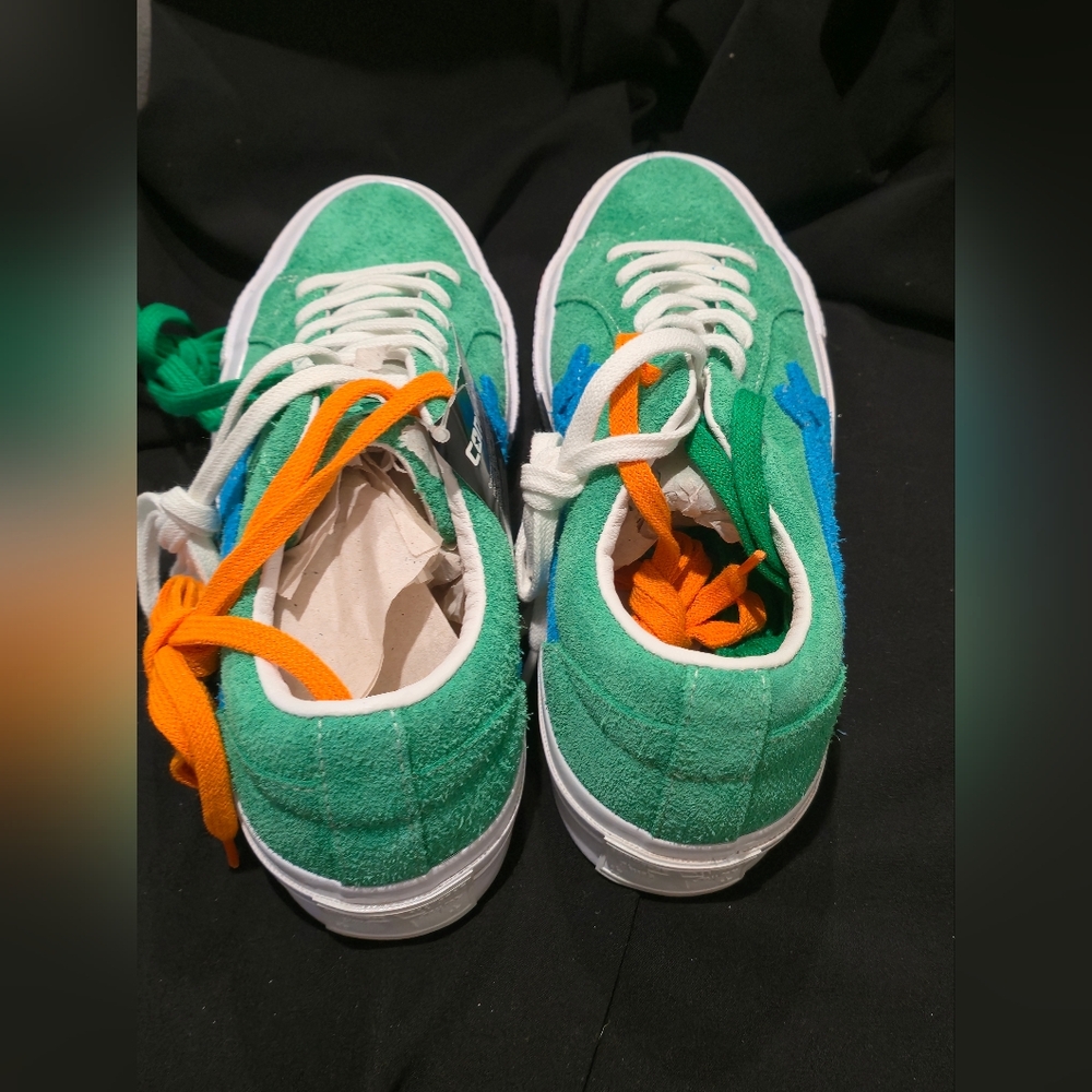Converse Golf le Fleur x One Star Ox Jolly Green Size Men 6.5, Women 8.5, No Box - Picture 4 of 10